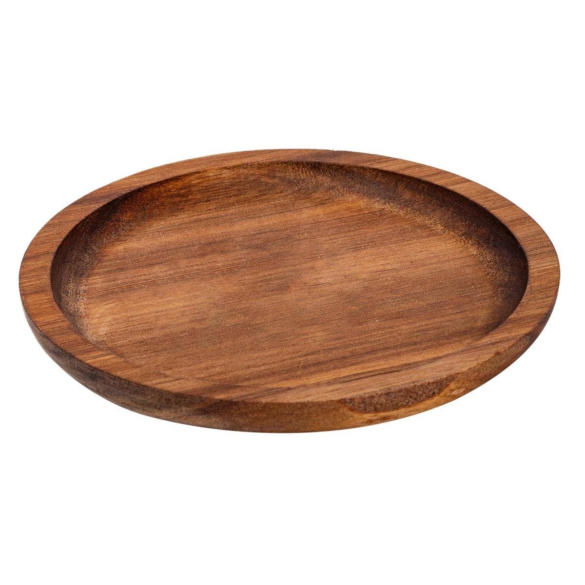 Luciano Gourmet - Wholesale Serving Tray - L.Gourmet Acacia Wood Serving Tray,13 cm dia.x1.5cm,1