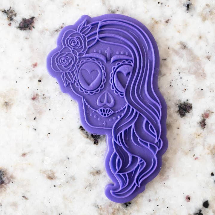 Bolacha Shory Floral Caveira Halloween Fondant PopUp & Cortador por atacado de Cut Bake Stamp