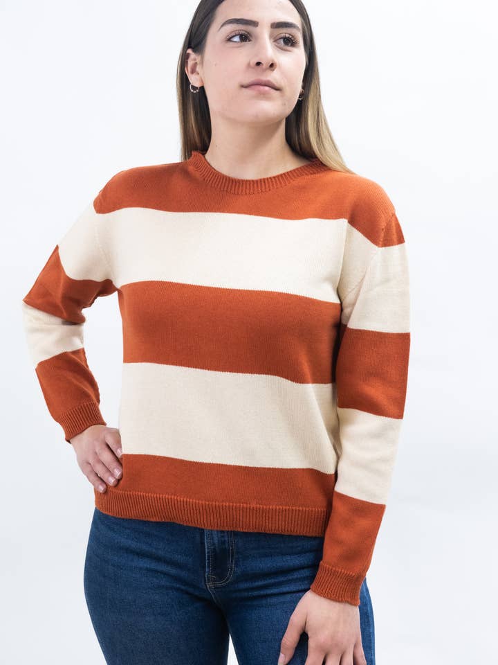 MAGLIONE BICOLORE per la vendita all'ingrosso da parte di TEROTEX S.C.P.