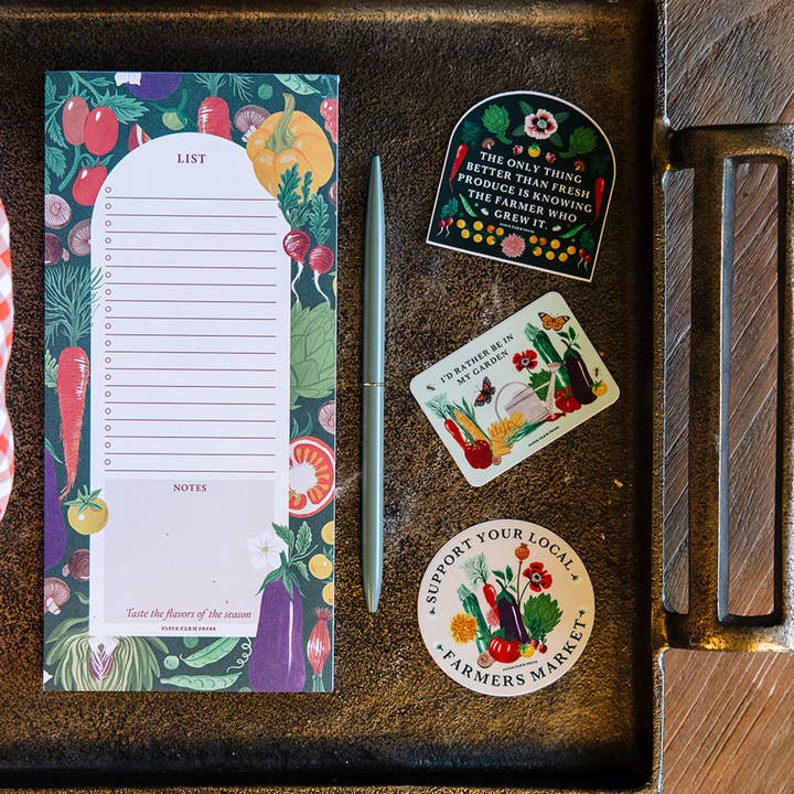 Paper Farm Press - Vente Blocs-notes - Bloc-notes de liste du marché des producteurs de légumes3