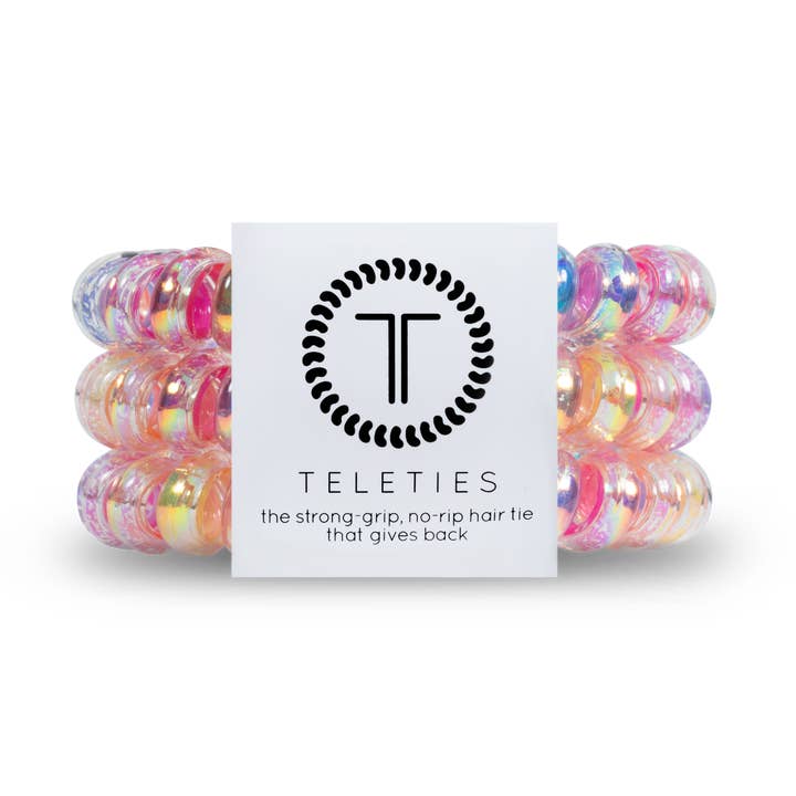 TELETIES - Wholesale Hair Tie - Spiral Hair Coils | Large | Eat Glitter for Breakfast0