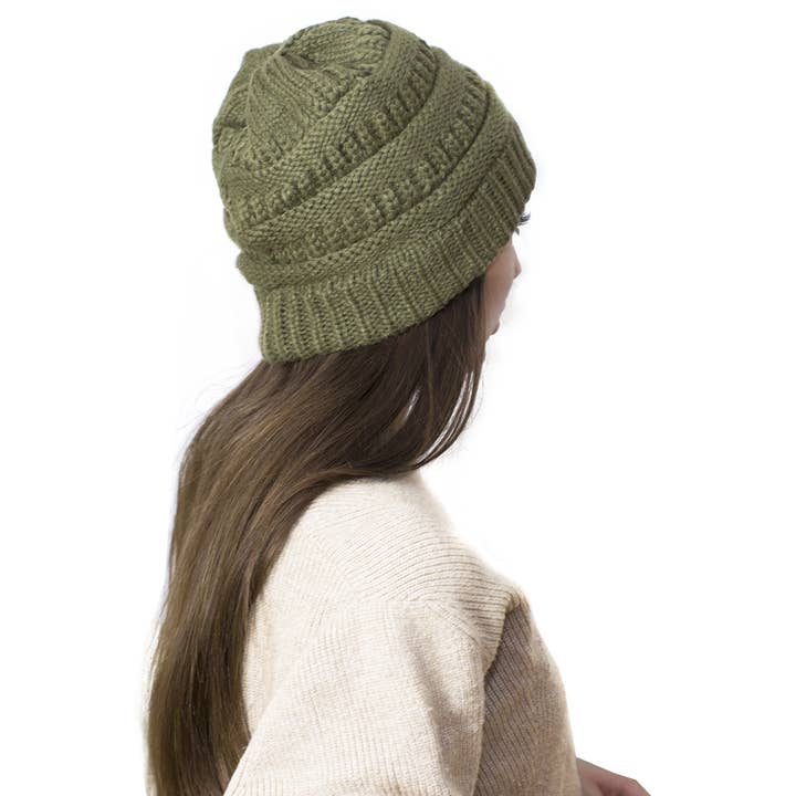 Lelaffet – wholesale Mössa - Dam – mössa vinter mössa slouchy kabel stickade hattar för kvinnor chunky2