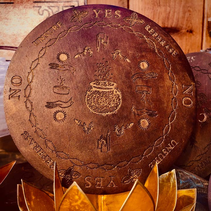 Desarwen - Wholesale Meditation Supplies - Pendulum board 15 cm wicca altar witch divination 9