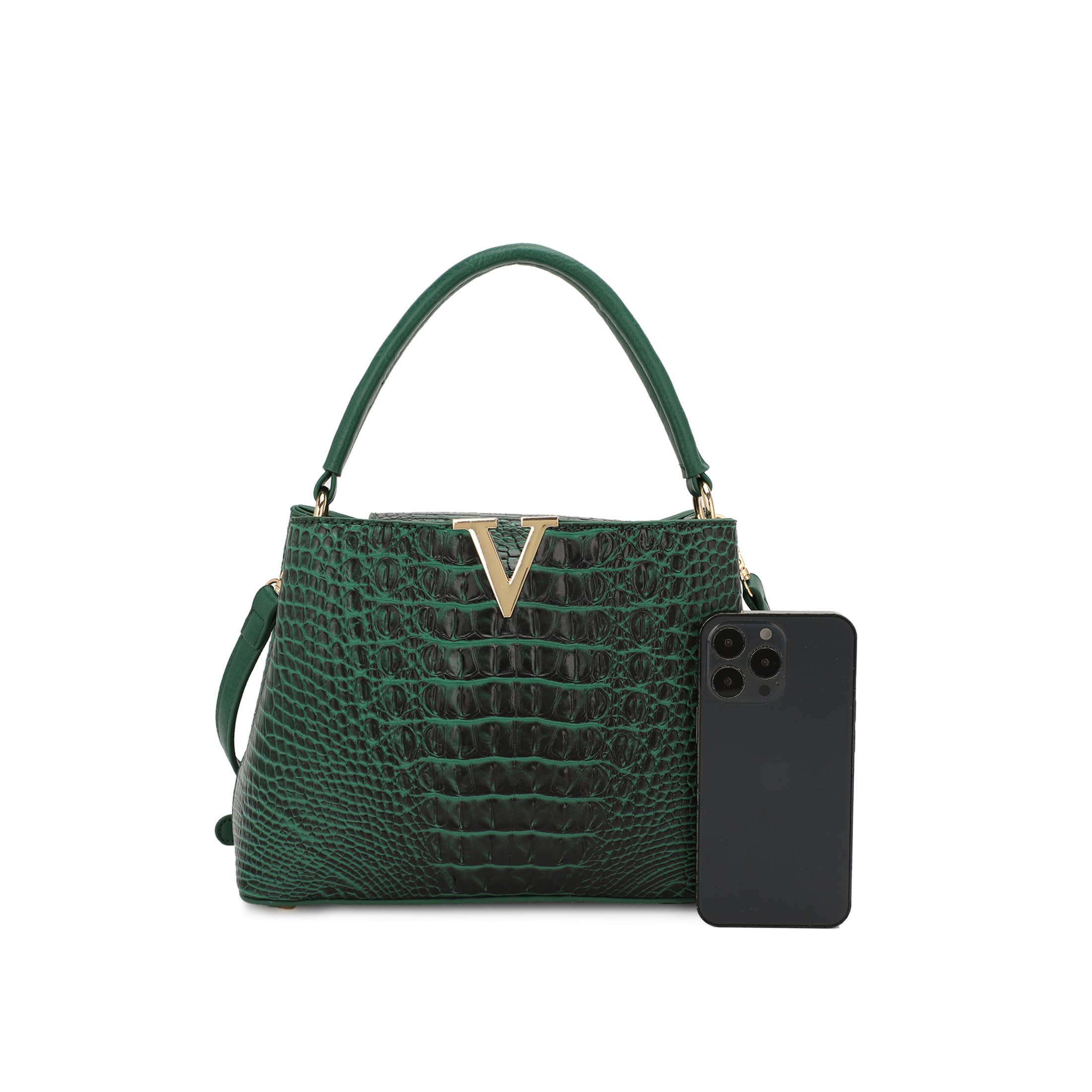 KAYLA+AVA – wholesale Axelremsväskor – Dam – Godisväska i Croc präglad med plånboksset7