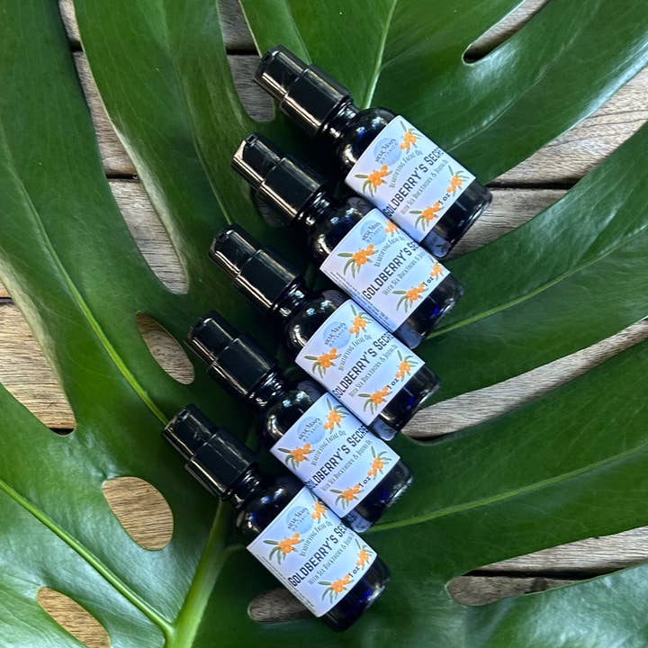 Goldberry's Secret Beautifying Facial Oil for wholesale by Bear Moon Botanica