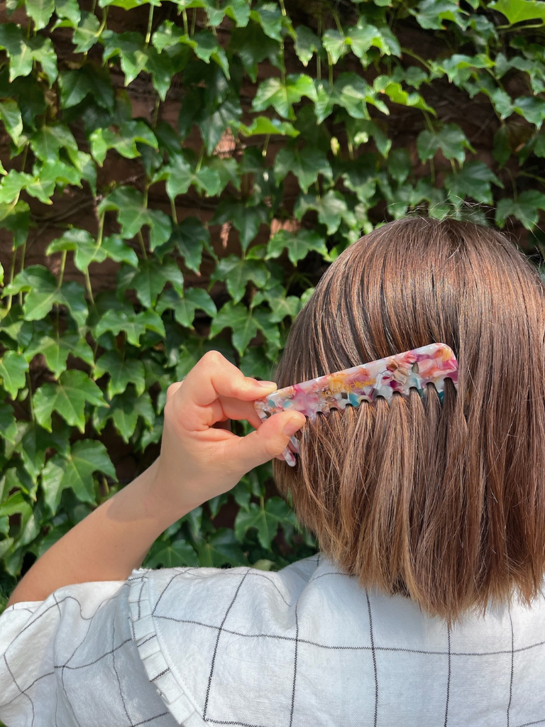 Solar Eclipse - Wholesale Hair Brush/Comb - Detangling Wide Tooth Hair Comb | Eco-Friendly Acetate16