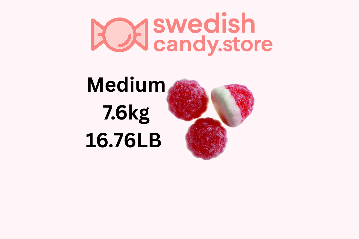 Swedish Candy.Store - Swedish Candy - Wholesale Gummy - Swedish Candy Berry Strawberry/Vanilla 3.8kg/8.38lb1