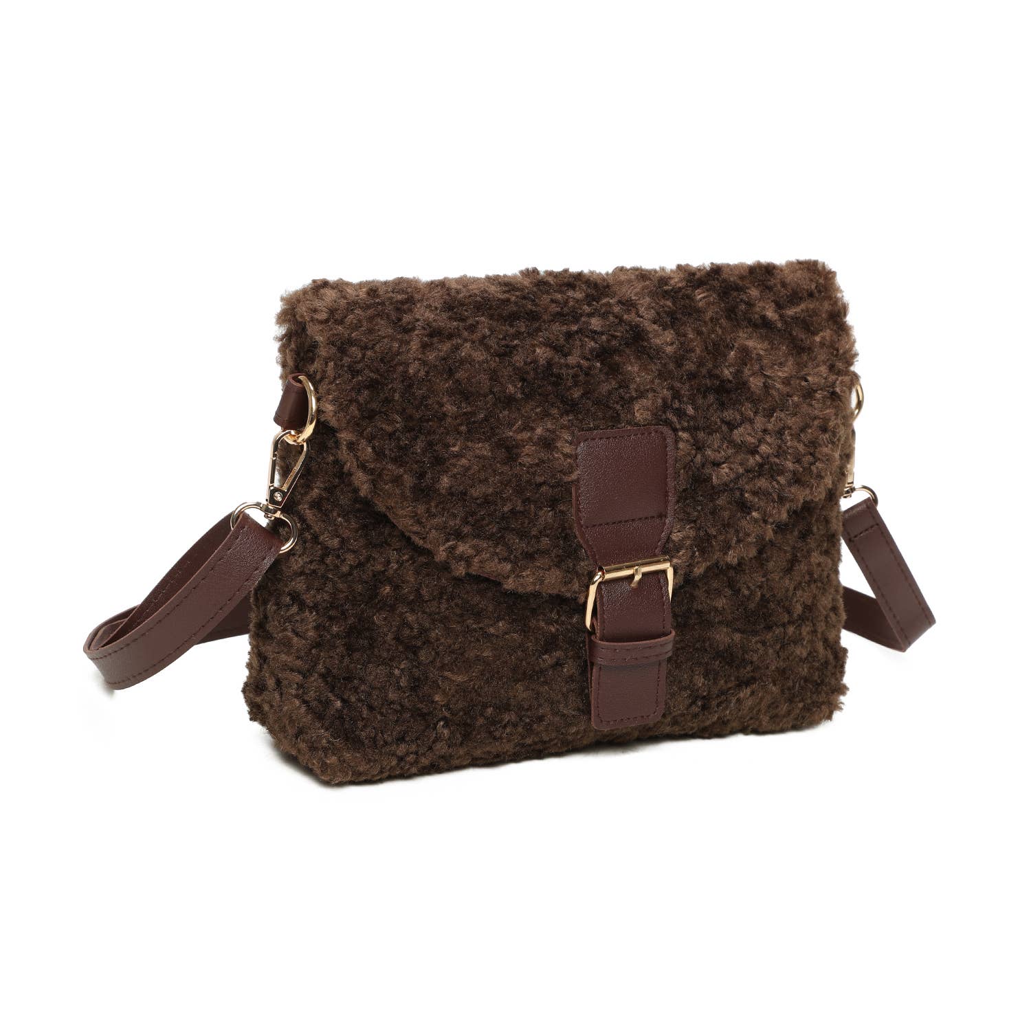 INES DELAURE - Wholesale Shoulder Bag - Women's - Furry shoulder bag1