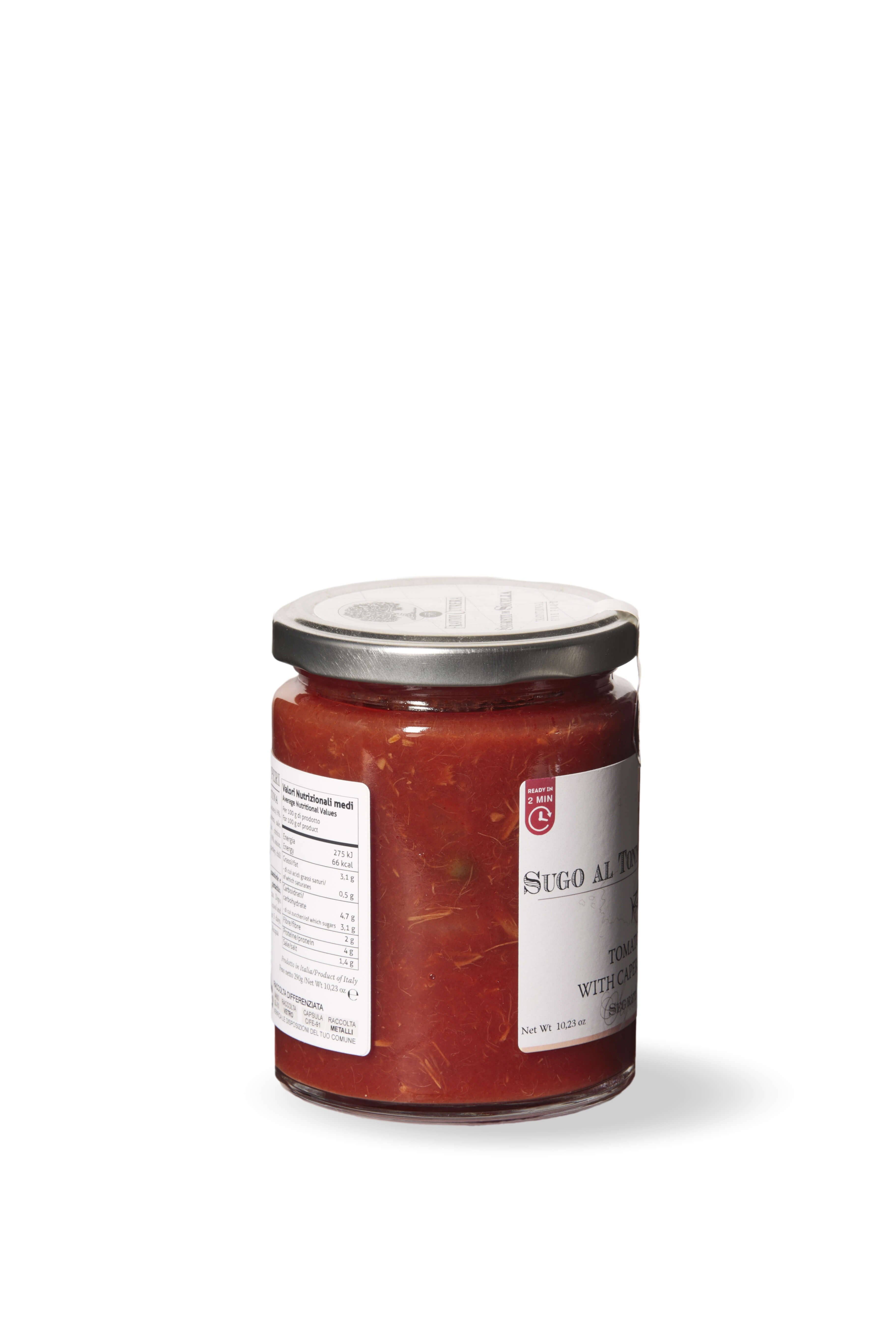 Frantoi Cutrera - Wholesale Pasta Sauce - Tuna sauce with capers - Secrets of Sicily2