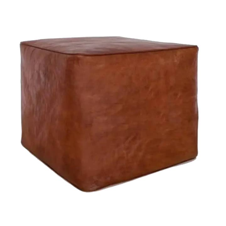 coë - Wholesale Pouf - Spring Summer Leather Ottoman Pouf Insert- Small