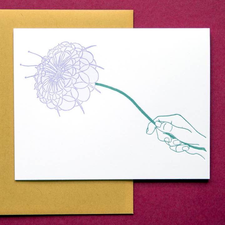 La Flor Flower Card for wholesale by Little Comet
