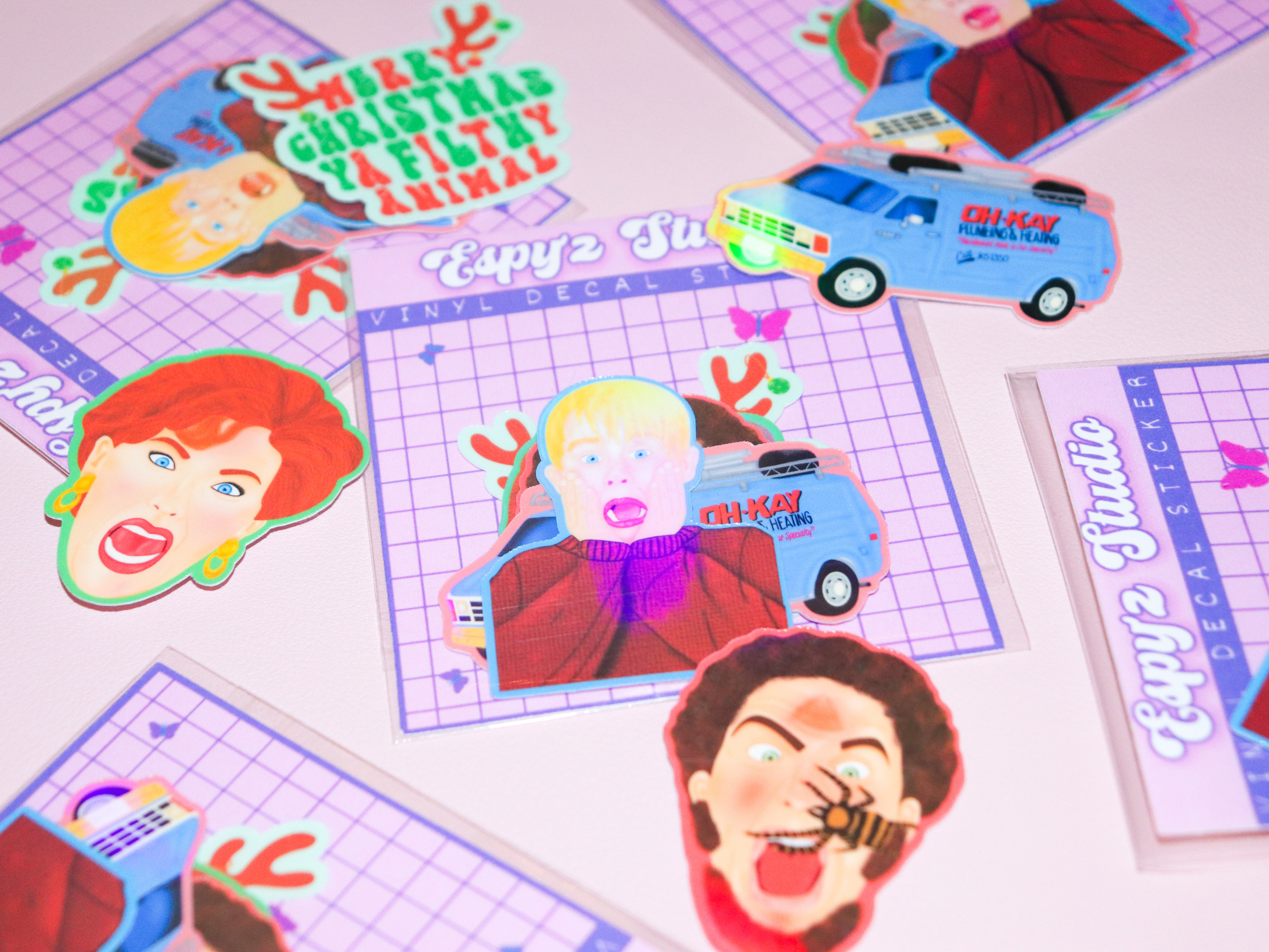 Espyz Studio - Wholesale Sticker - Christmas Sticker Pack - Home Alone Inspired - Merry Xmas 0