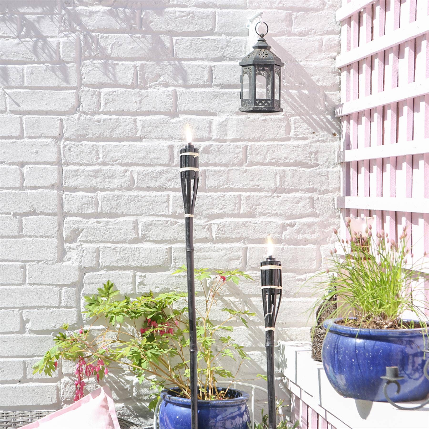 Rinkit Ltd - Wholesale Jar/Filled Candle - Harbour Housewares Bamboo Garden Tiki Torch - Natural7