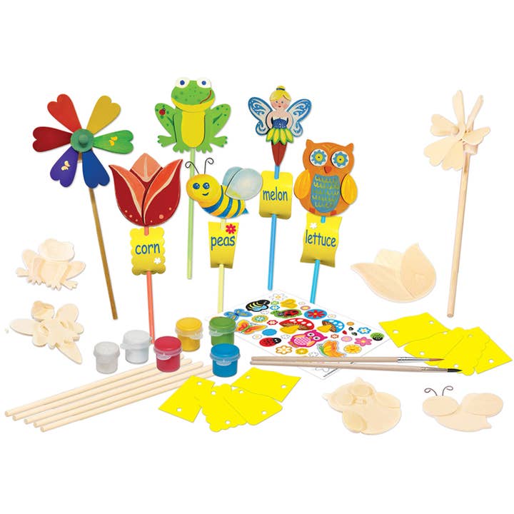 Masterpieces Puzzles - Wholesale DIY Craft Kit - Kids - Garden Decor Wood Paint Set1