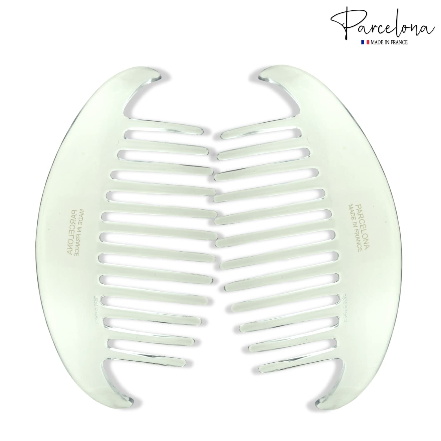 Parcelona - Wholesale Hair Brush/Comb - Parcelona French Alice Large Celluloid 12 Teeth Side Hair Combs for Women 2 Pcs12