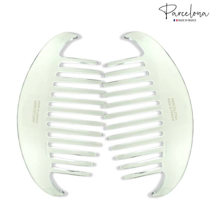 Parcelona - Wholesale Hair Brush/Comb - Parcelona French Alice Large Celluloid 12 Teeth Side Hair Combs for Women 2 Pcs12