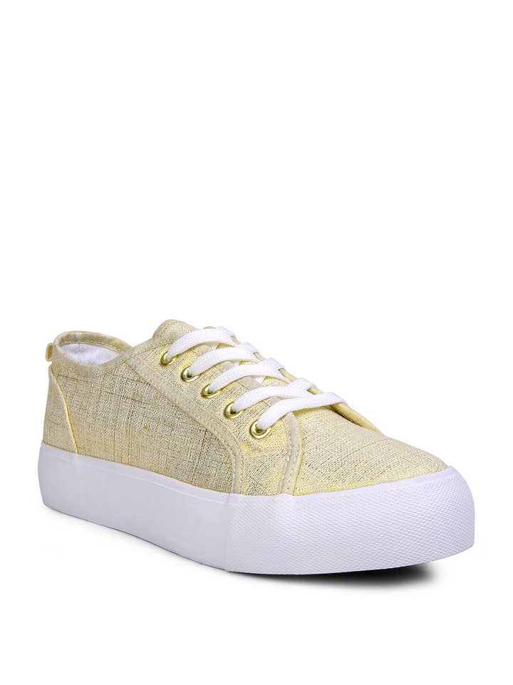 Rag Company - Wholesale Lifestyle Sneakers - Women's - Glam Doll Knitted Sliver Platform Sneakers