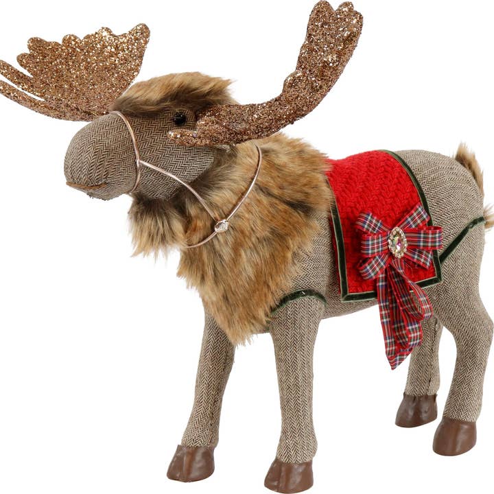 HOFF-INTERIEUR – Decoração de Natal por atacado – FIGURA DE ALCE "SCOTCH" (2231)1