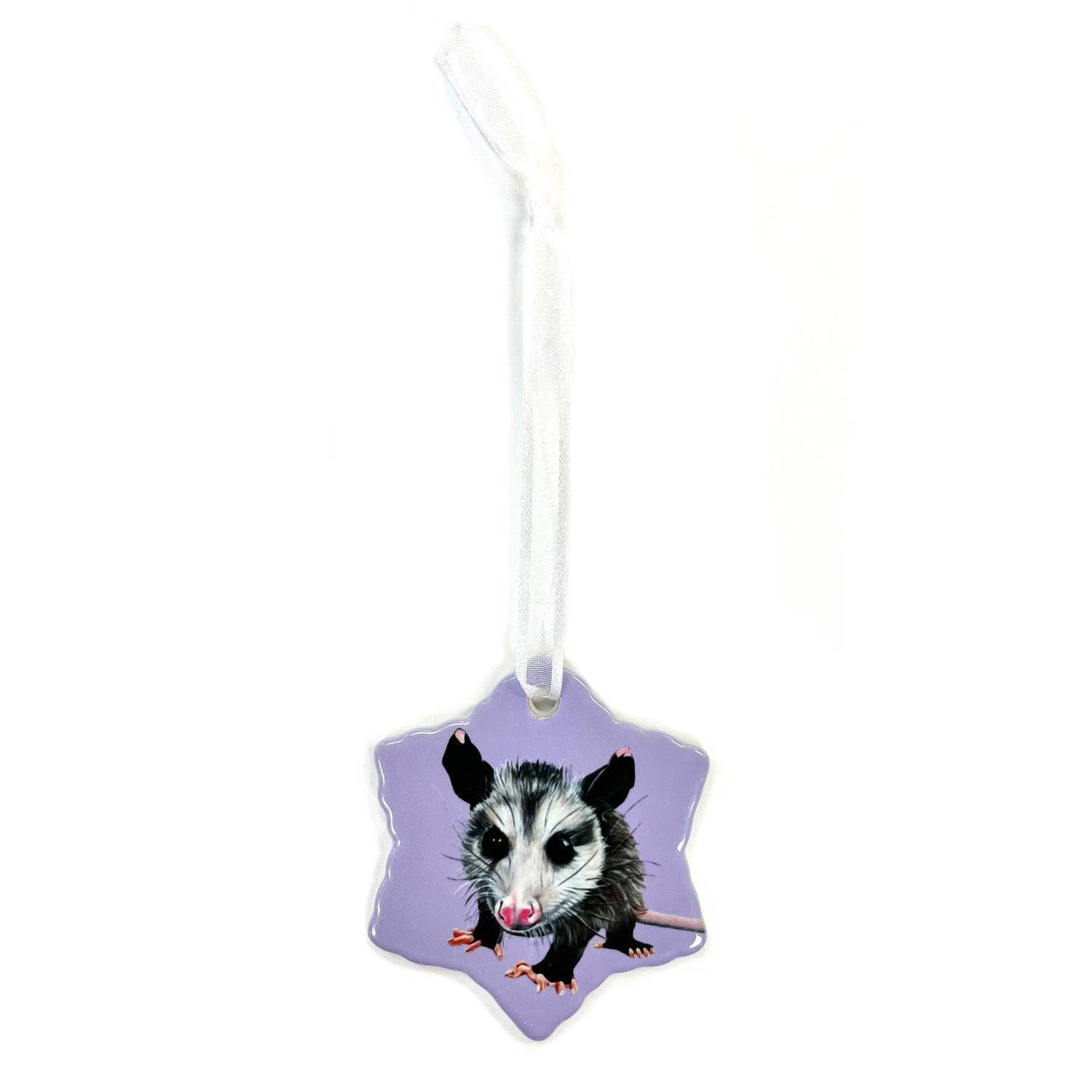 Woollybear Travels - Wholesale Ornament - Opossum Porcelain Holiday Ornament – Peanut2