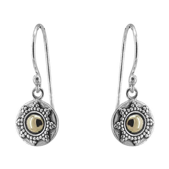 Silver with Gold Sun Dangle for wholesale by SITA
