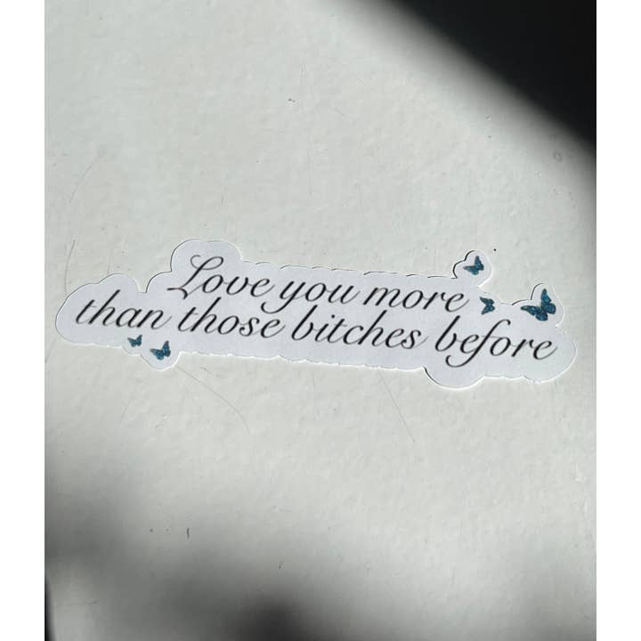 Literary by Ava - Wholesale Sticker - Lana Del Rey Blue Jeans Kiss-Cut Sticker Glitter/Matte