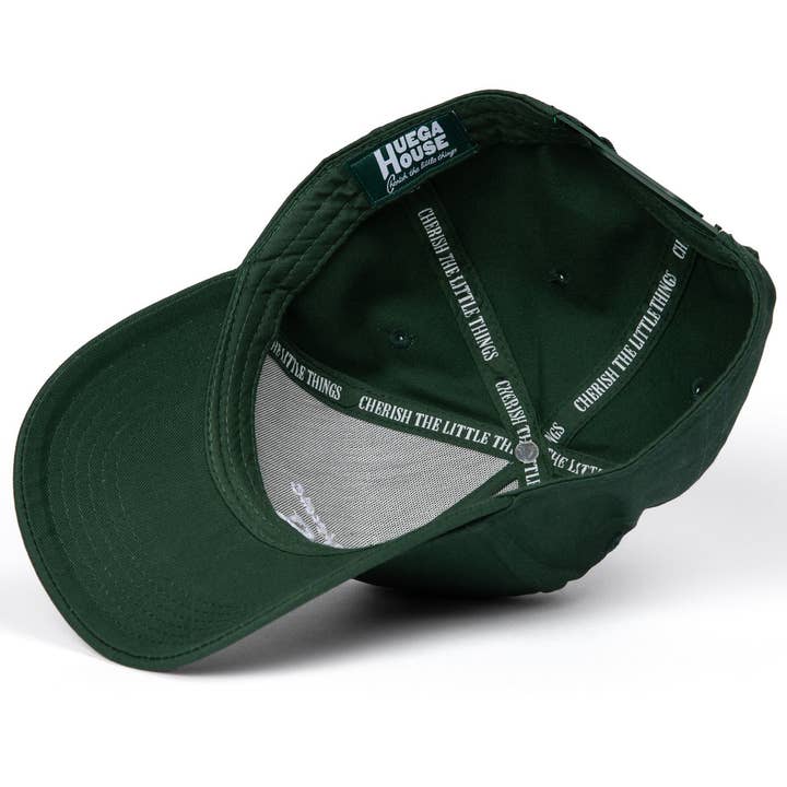 Huega House - Wholesale Baseball Cap - Unisex - Vintage Swan | Forest Green Hat