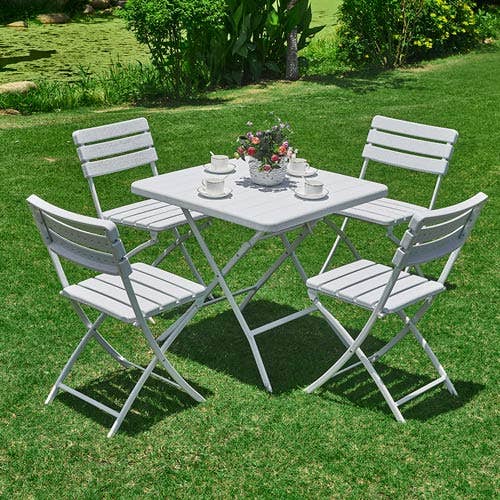 VIVA - Wholesale Folding Chair - Folding Outdoor Chair TORP White 46x57cm