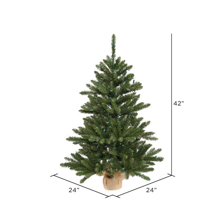 Green Vickerman 42" Anoka Pine Artificial Christmas Tree, Unlit for wholesale on Faire