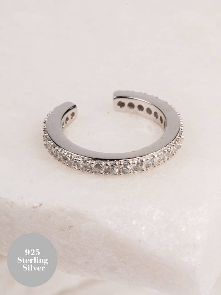 Evie Ear Cuff - Sterling Silver for wholesale by Olia Jewellery