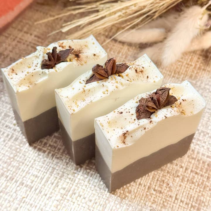 Spirit Glow Home & Body Essentials - Wholesale Bar Soap - Spiced Chai Latte  - Handcrafted Artisan Soap Bar2