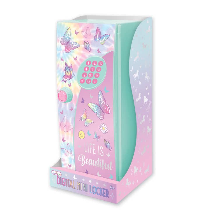 Hot Focus, Inc. - Wholesale Money/Piggy Bank - Kids & Baby - Digital Mini Locker, Tie Dye Butterfly