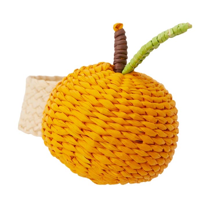 Coro Cora™ - Vente Rond de serviette - Rond de serviette en palmier Iraca orange0