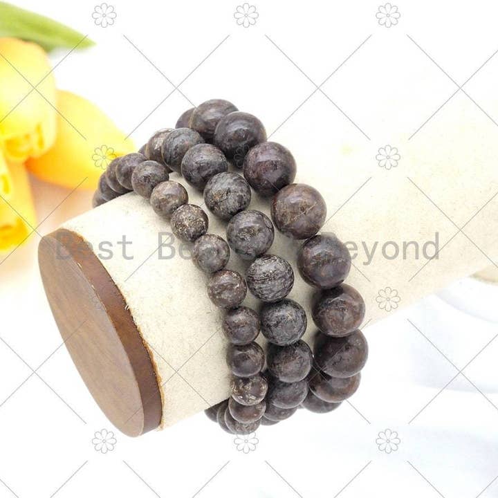 Dehnbares Armband mit natürlicher brauner Schneeflocke für den Großhandel von BestBeads&Beyond