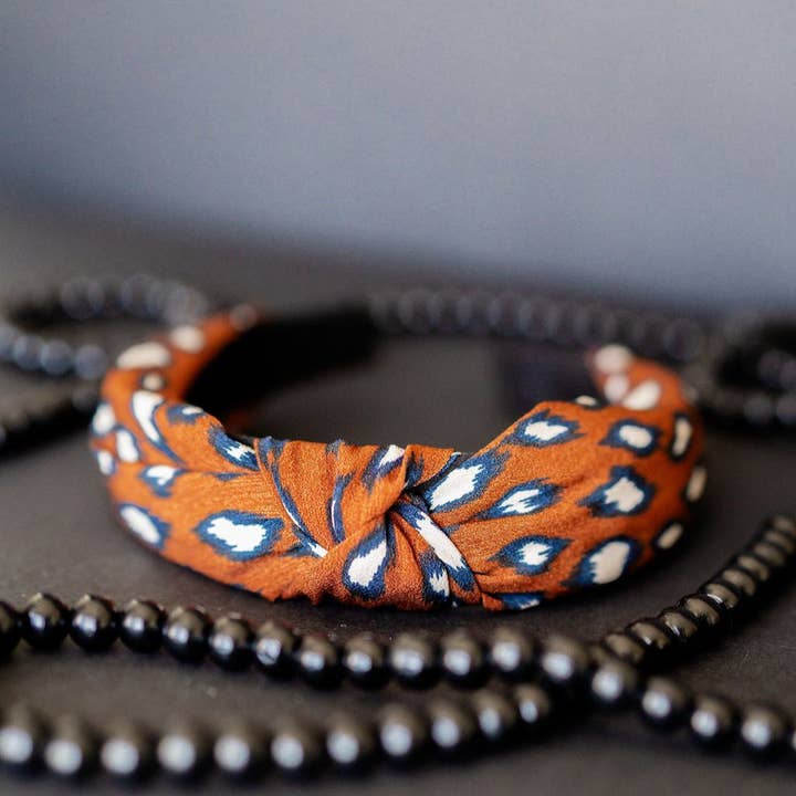 Diadema de Leopardo Marino para venta al por mayor de Gussy Up Bow Co
