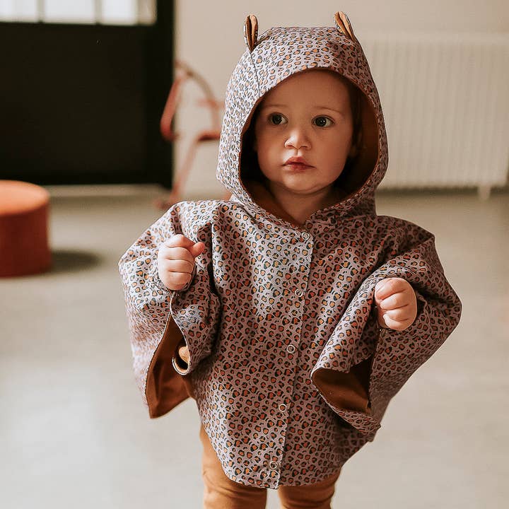 Rien Que Des Bêtises - Wholesale Raincoat - Kids - Purple leopard rain poncho