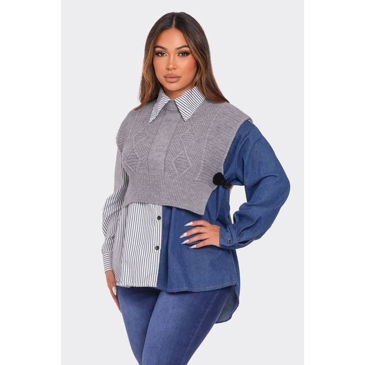 ÉLÉGANCE À DEUX NIVEAUX
ENSEMBLE pour la vente par Esmeray Clothing