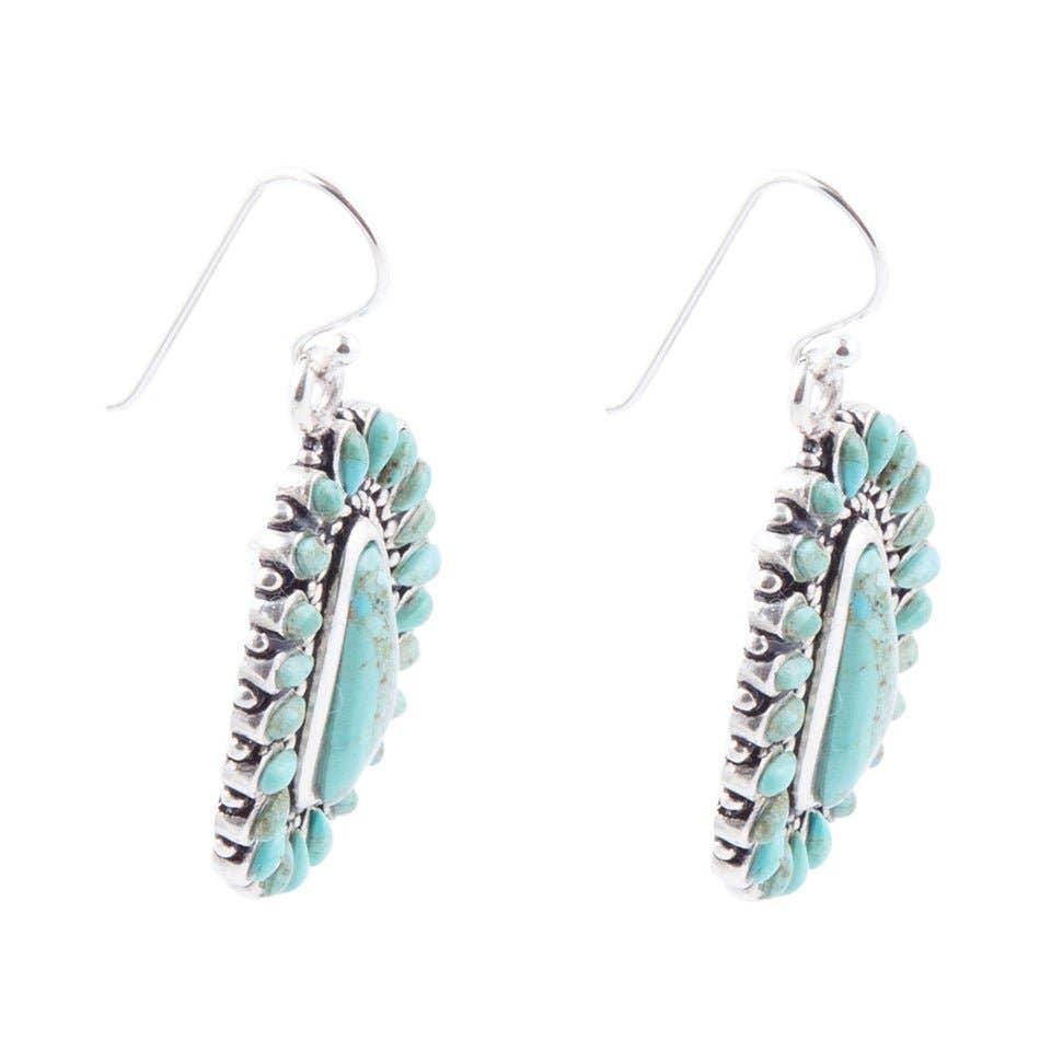 Barse Jewelry - Wholesale Dangle Earrings - Sedona Turquoise and Sterling Silver Earrings2