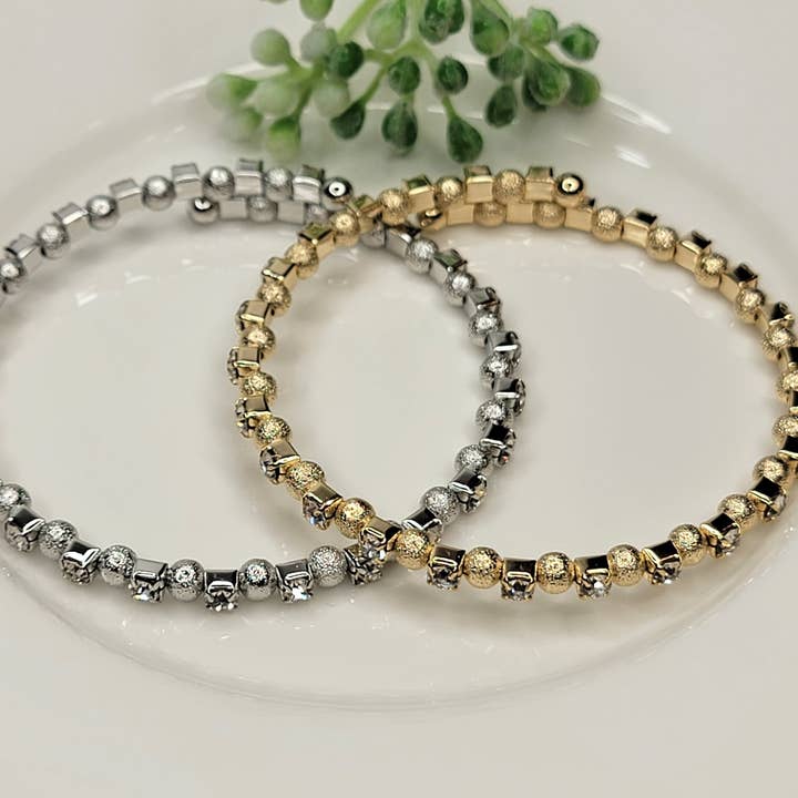 BETTYOH INC - Wholesale Beaded Bracelet - Small Round Beads/stone Mix Stackable Bracelet1