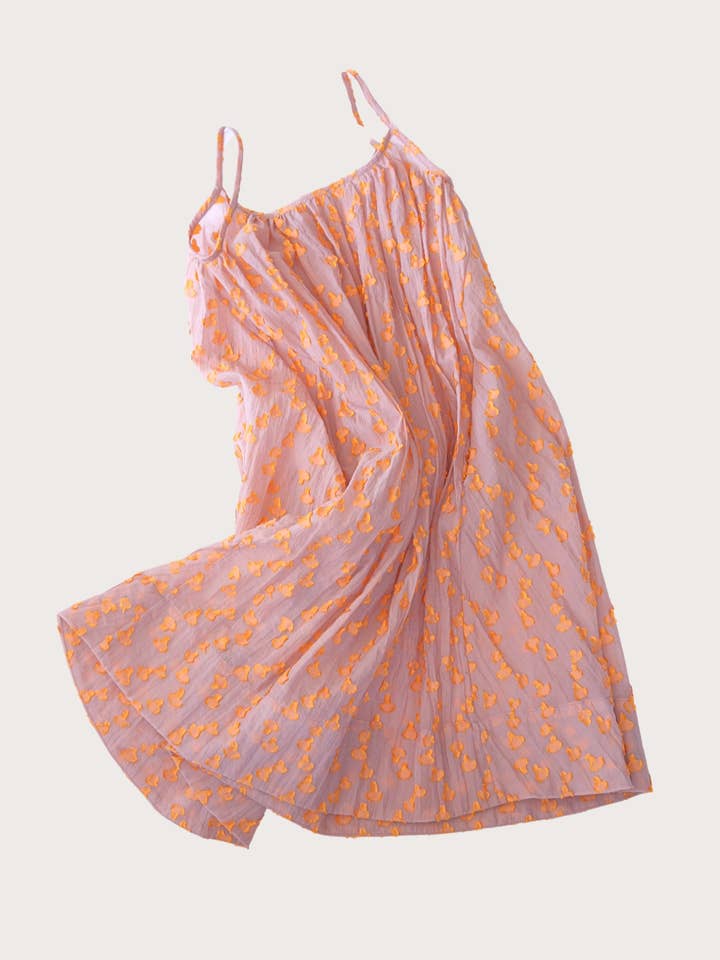 Kids Sheer Dot Print A-Line Dress for wholesale by Studio Koter