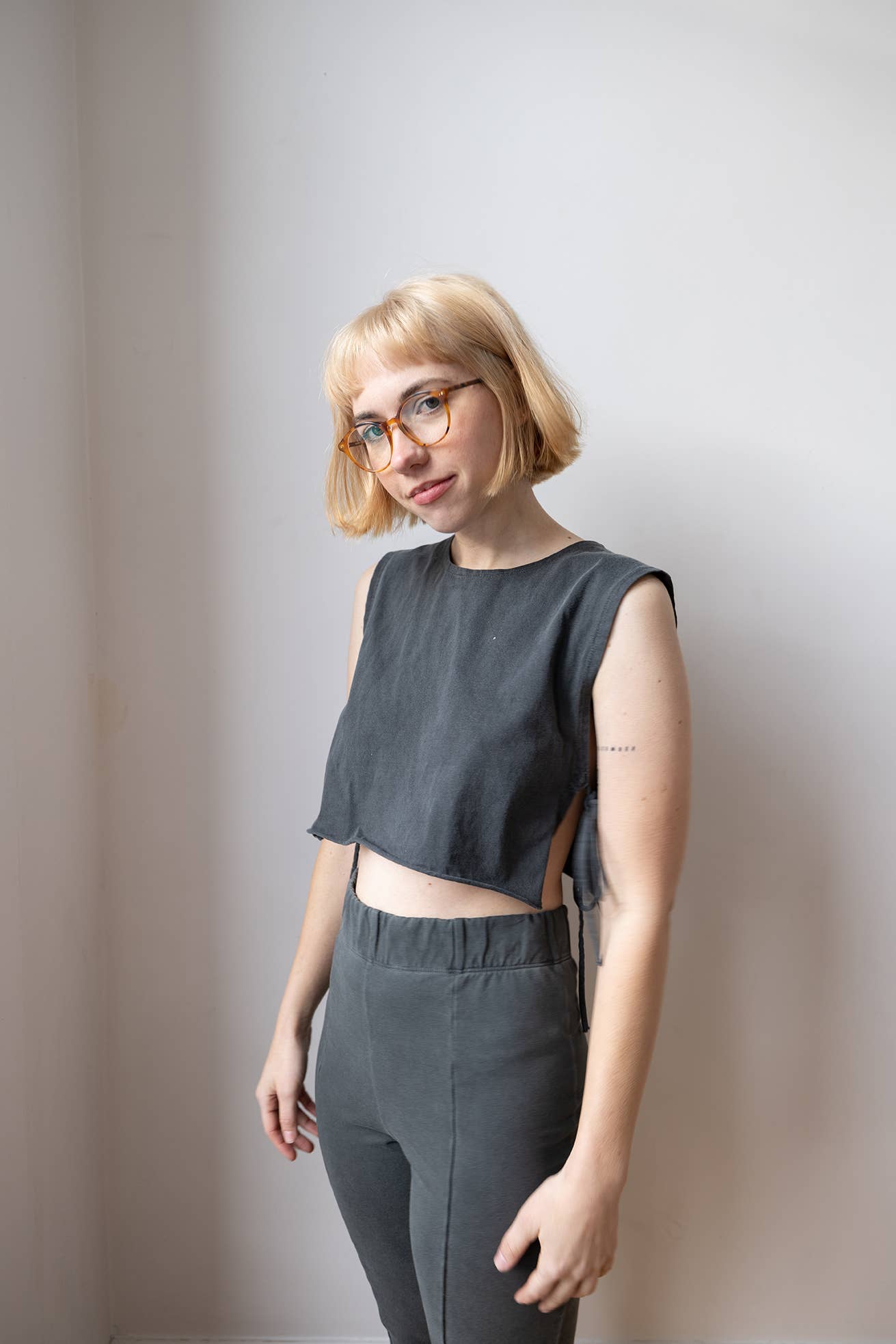 People Of Leisure - Wholesale Tank Top - Women's - The Tie Tank Charcoal6