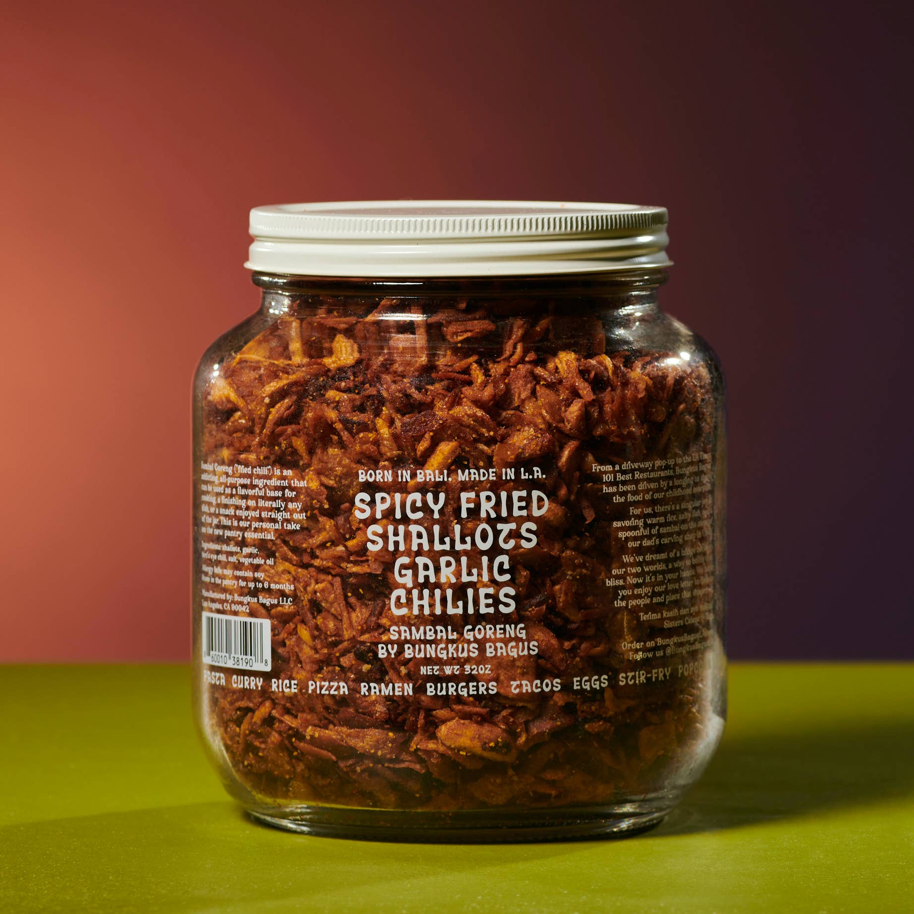 Bungkus Bagus - Vente Pâtes de piment - Garniture au chili Sambal Goreng - Bocal en vrac !