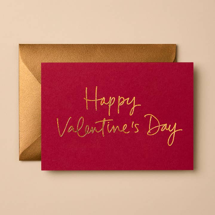Valentine's Day Card | Eco-Friendly Foil Greeting Card for wholesale by Gabrielle & Celine Greeting Cards Australia
