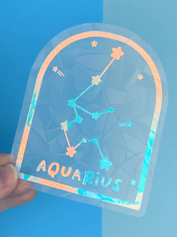 Aquarius Constellation Suncatcher for wholesale by Poppodopolis