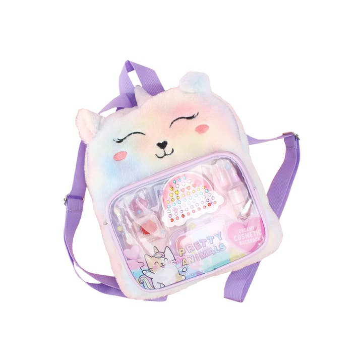 Cap Zone - Wholesale Kids Makeup - Kids - Unicorn Kitty Blam Beauty Makeup Kit Backpack