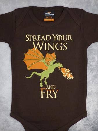 Dragon Baby T-shirt une-pièce et tour pour la vente par 24-7 Daddyhood