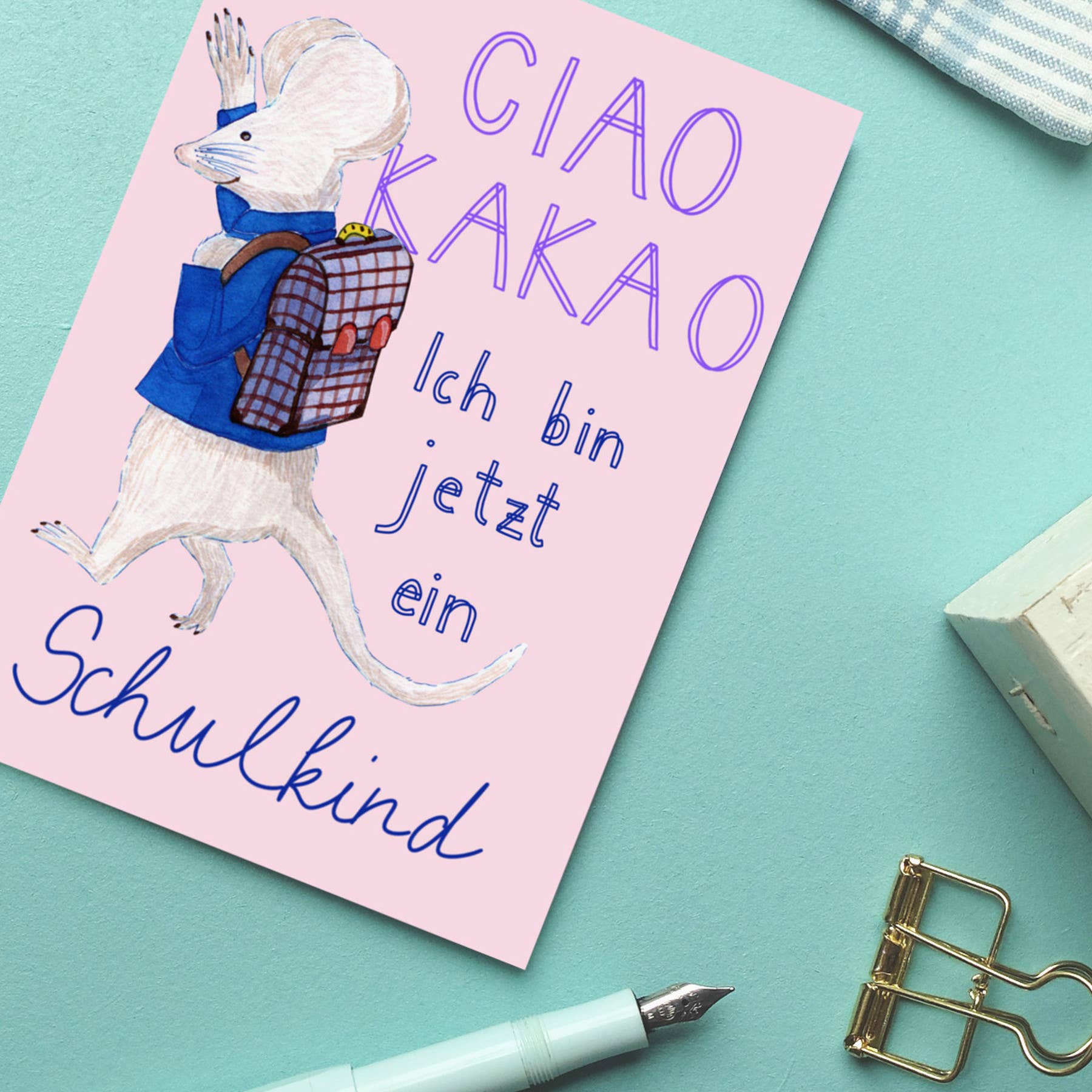 Wonder Of Today - Wholesale Postcard - Postcard School Mouse Ciao Cocoa5