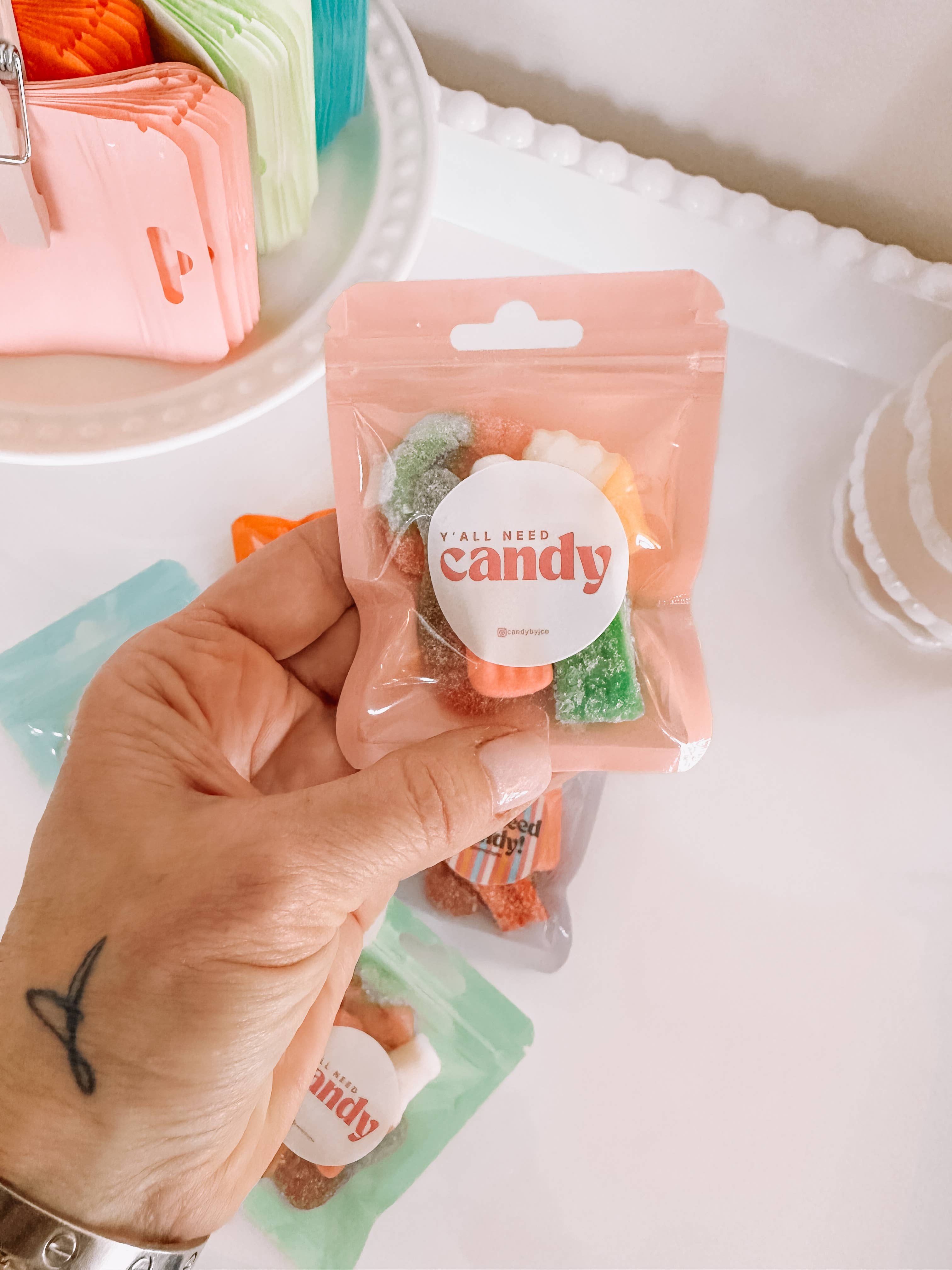 Candy by J.Co - Venta al por mayor Gominolas - Mini Packs de Pastel de Fiesta {bolsa de caramelos con cremallera}3