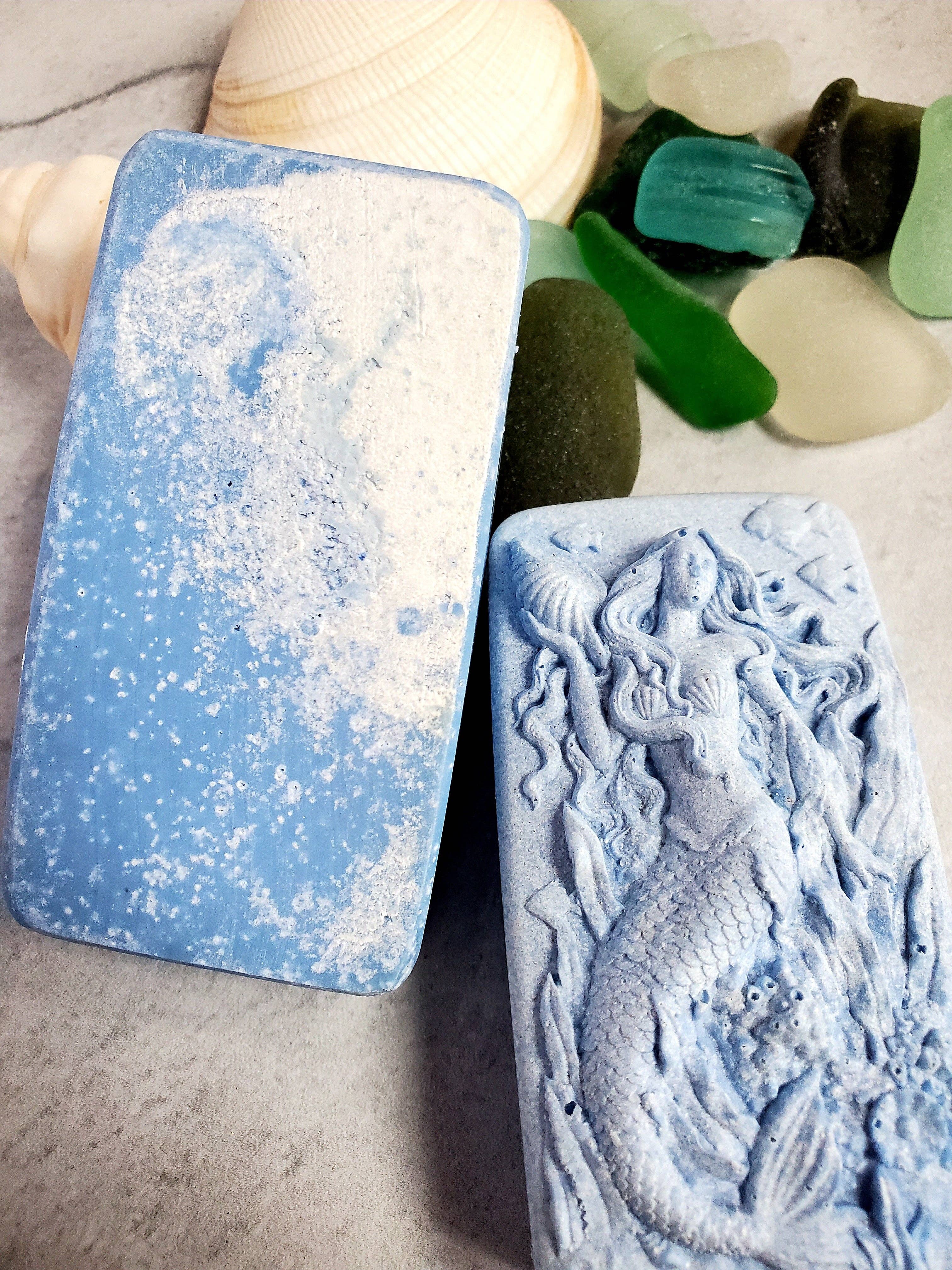 Fairyland Glade - Wholesale Bar Soap - Wild Blueberry Hidden Sea Glass Salt Soap Bar MADE TO ORDER2