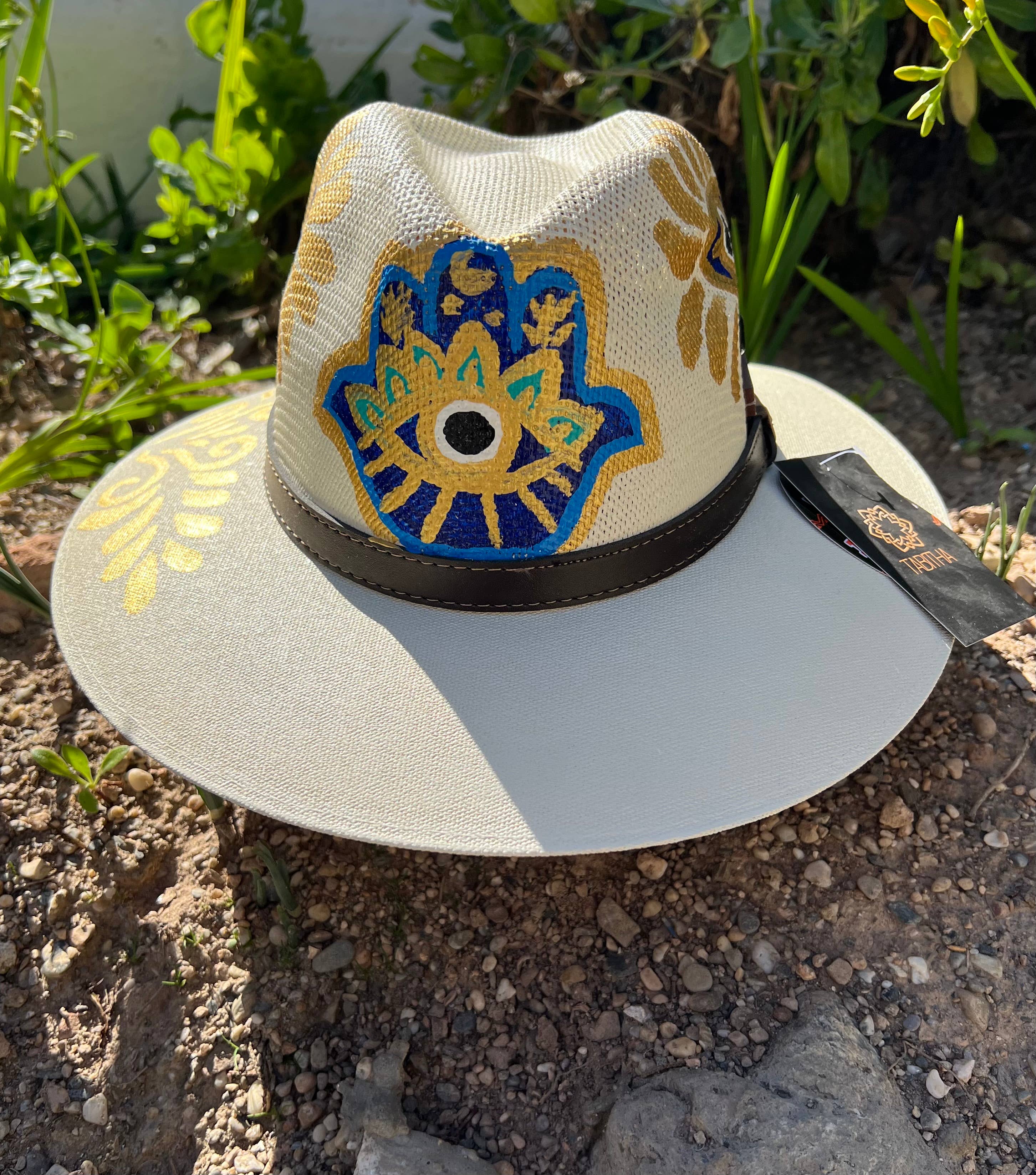 TABITHA - Vente Chapeau de paille – femme - Chapeau Panama artisanal fait à la main0