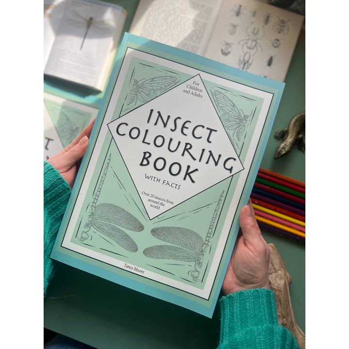 Tansy Moore - Wholesale Coloring & Activity Book - Adult - Factual Insect Colouring Book, Entomology/Wildlife Gift